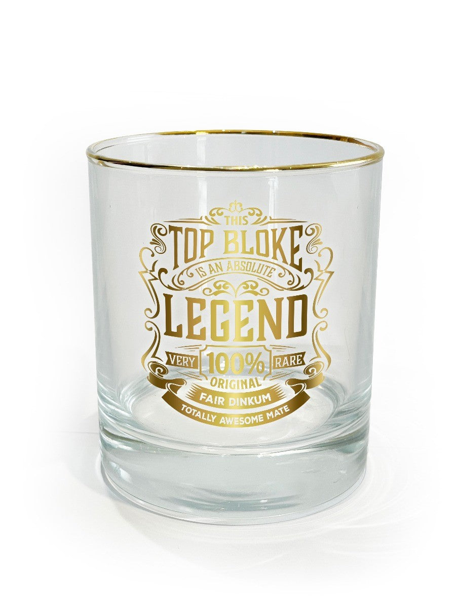 Legend Glass Tumbler Top Bloke