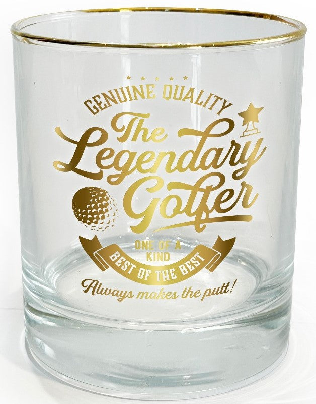 Legend Glass Tumbler The Legendary Golfer