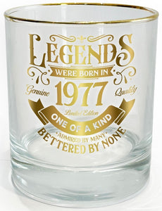 Legend Glass Tumbler 1977