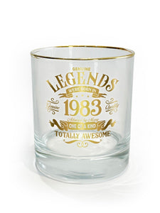 Legend Glass Tumbler 1983