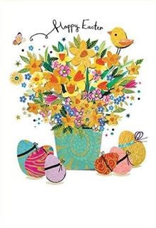 Easter Card - Daffodil Vase