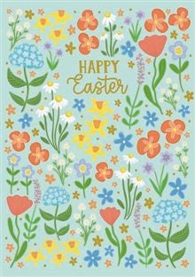 Easter Card - Floral Pattern