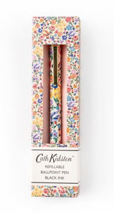 Pen- Floral Refillable Ballpoint Black Pen 