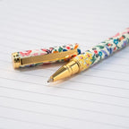 Pen- Floral Refillable Ballpoint Black Pen 