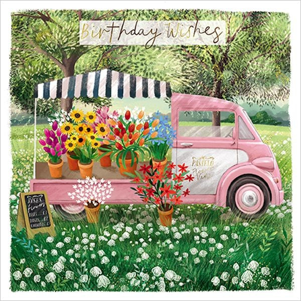 Foil Card - Flower Van