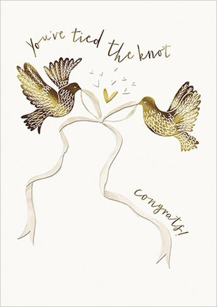Card - Embossed Card Tied The Knot