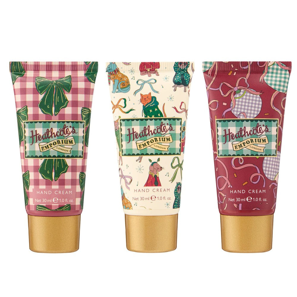 Heathcole's Emporium Festive Hand Cream Trio 