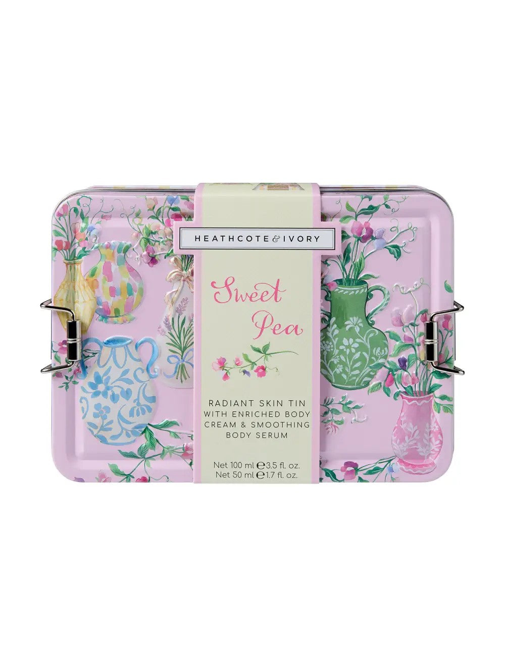 Heathcote & Ivory Sweet Pea Radiant Skin Essentials Tin