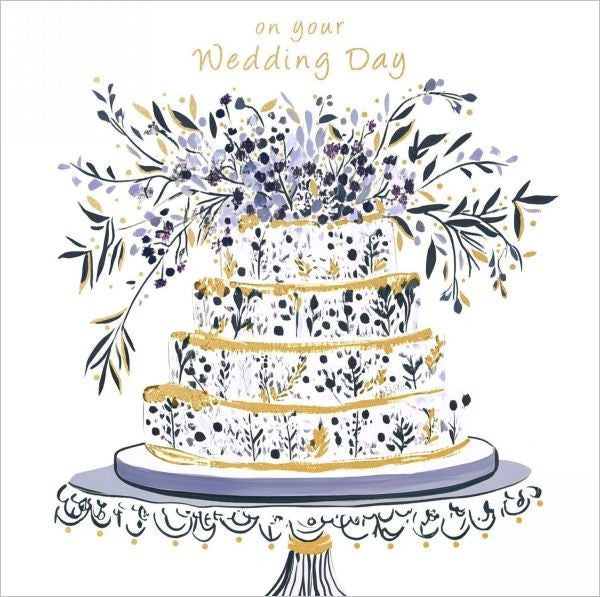 Foil Card - Wedding Cake
