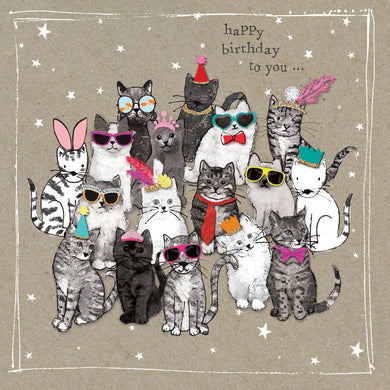 Card Happy Birthday To You - Cats 