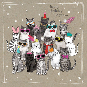 Card Happy Birthday To You - Cats 