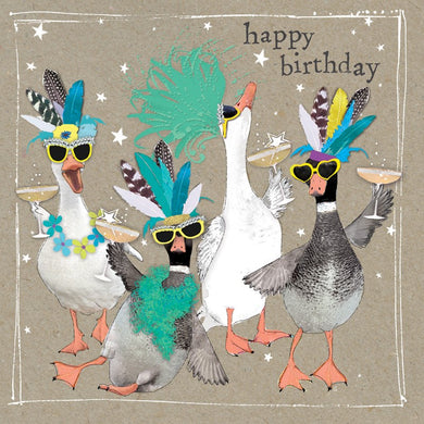 Card - Happy Birthday Party Ducks (fancy Pants)