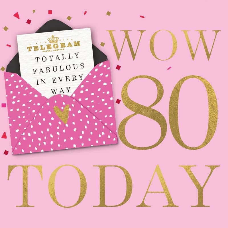 Card - Wow 80 Today