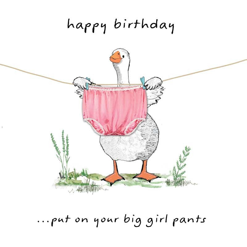 Card - Big Girl Pants Birthday