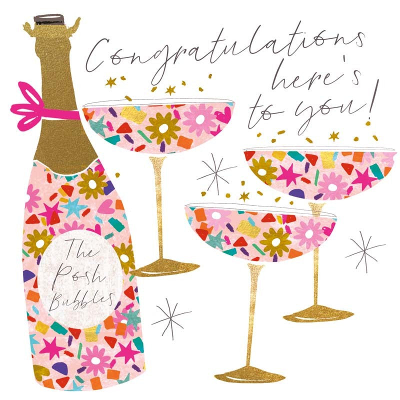 Card - Congratulations Here's To You!