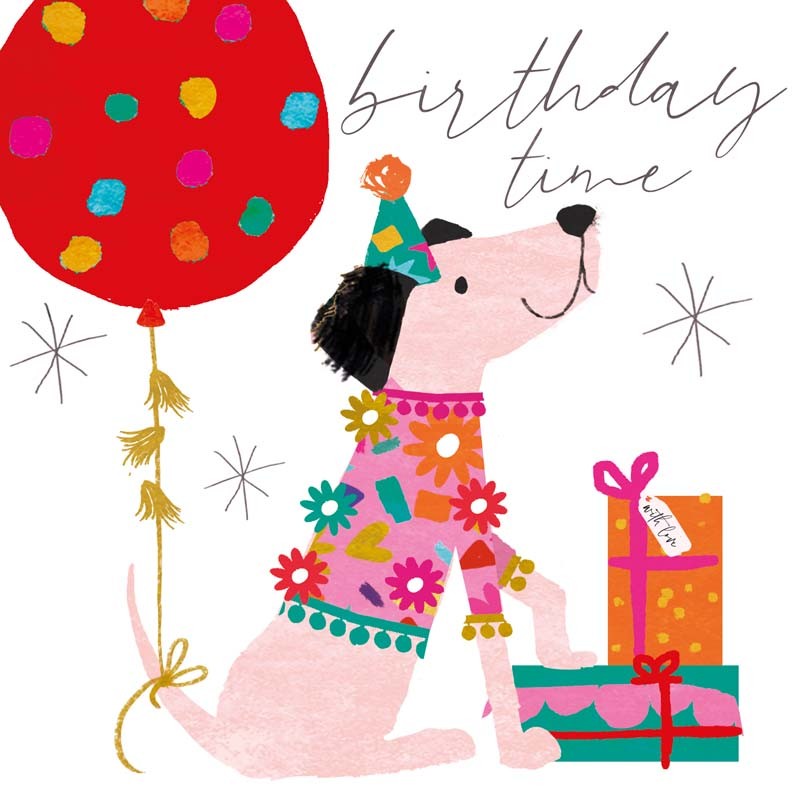 Card - Birthday Time Dog