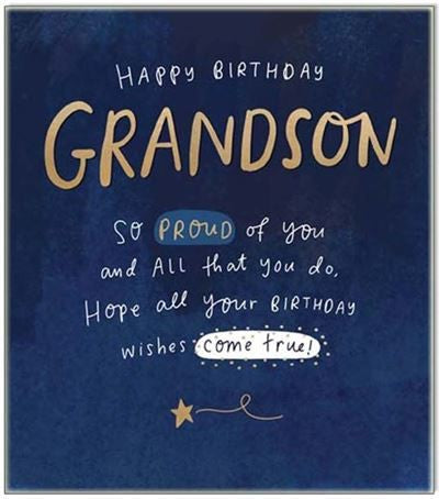 Cards - Grandson Birthday 