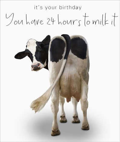 Portfolio - 24 Hours To Milk It Card