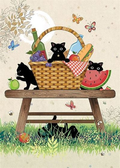 Cards - Picnic Kitties
