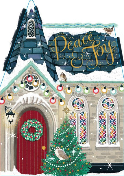 Christmas Card -peace And Joy Church 
