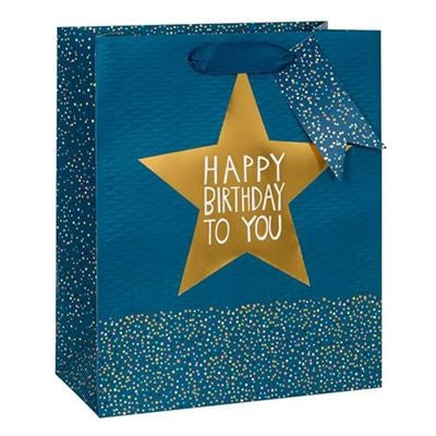 Cards - Birthday Star Male Large Bag 