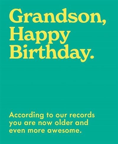 Cards - Awesome Grandson