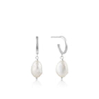 Pearl Mini Hoop Earrings