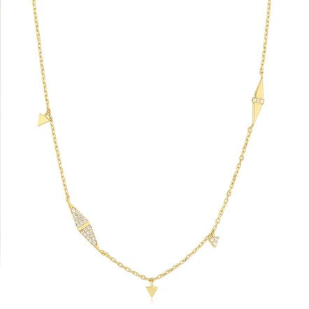 Punk Gold Geometric Necklace