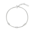 Silver Cross Station Bracelet 