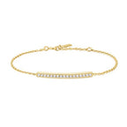 Gold Pave Bar Bracelet Gold 