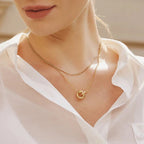 Vogue Maven Gold Linked Necklace 