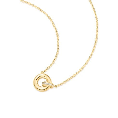 Vogue Maven Gold Linked Necklace 