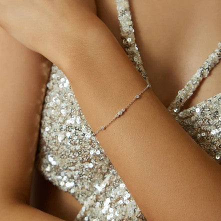 Miss Dainty Sparkling Bezel Bracelet