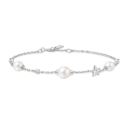 Miss Dainty Pearl & Star Bracelet