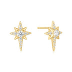 Miss Dainty Gold Star Stud Earrings