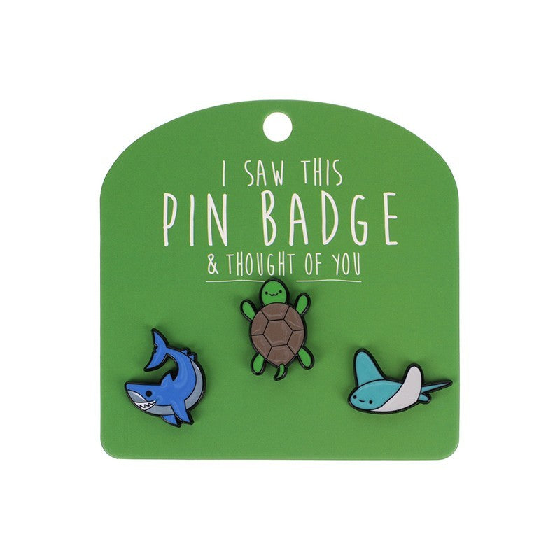 I Saw This Pin Badge [des:sealife]