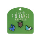 I Saw This Pin Badge [des:sealife]