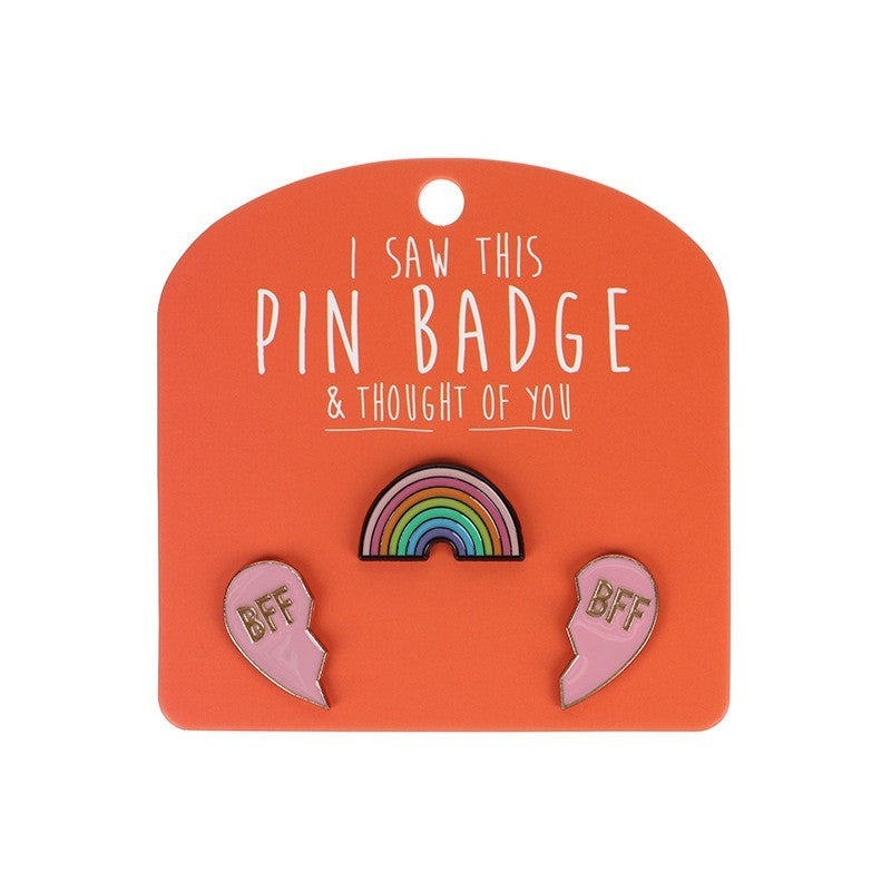 I Saw This Pin Badge [des:rainbow Bff]
