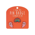 I Saw This Pin Badge [des:rainbow Bff]