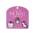 I Saw This Pin Badge [des:kittycorn]