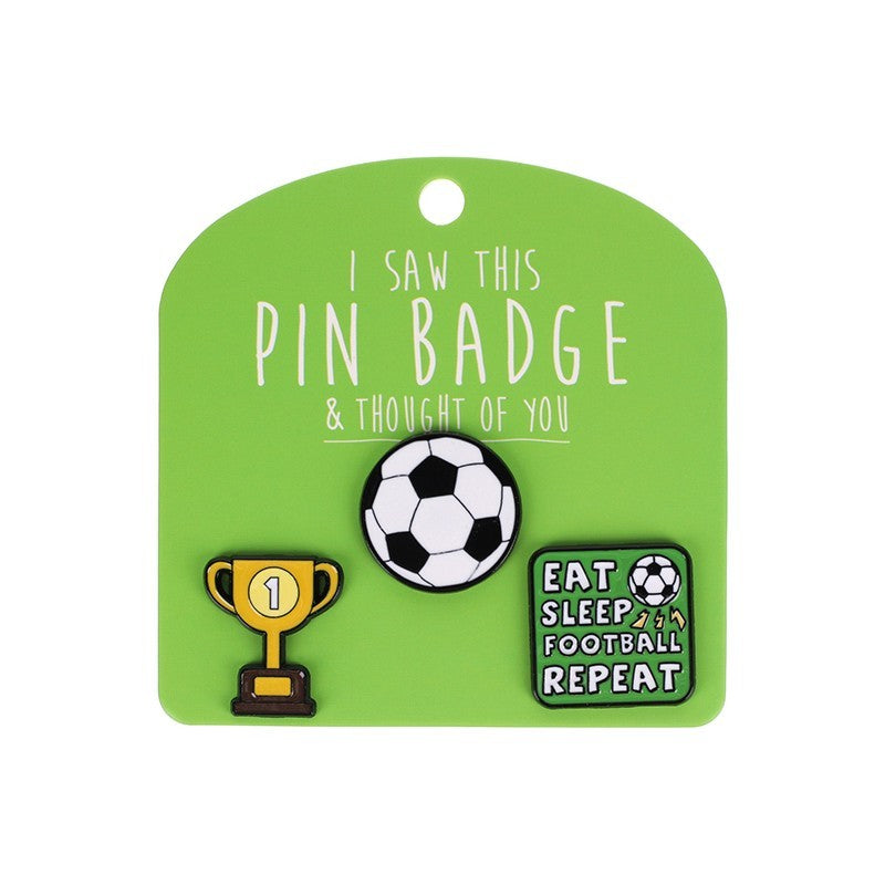 I Saw This Pin Badge [des:football]