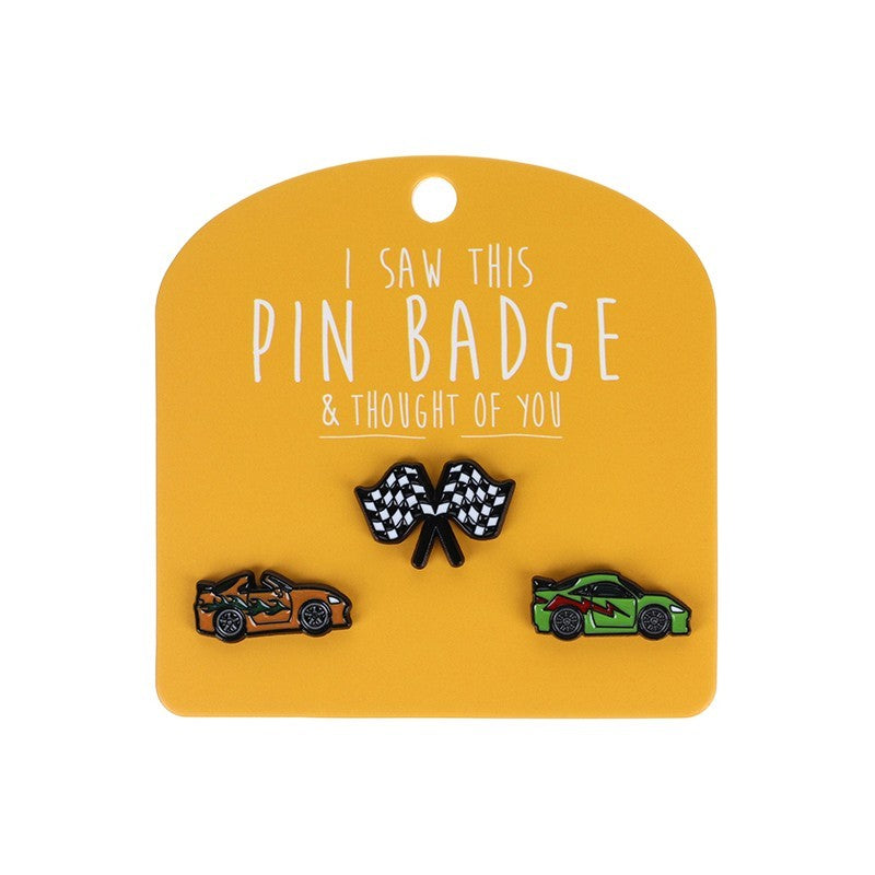 I Saw This Pin Badge [des:racer]