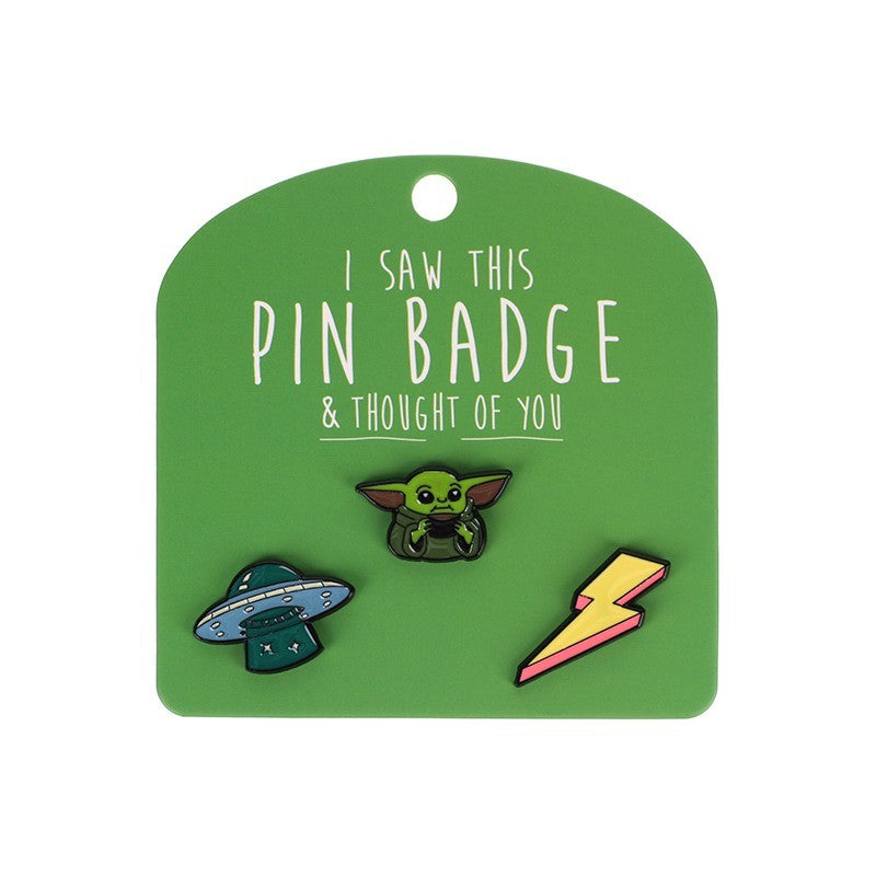 I Saw This Pin Badge [des:space]