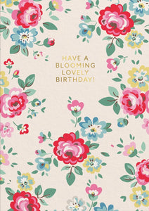 Card-blooming Lovely Birthday 