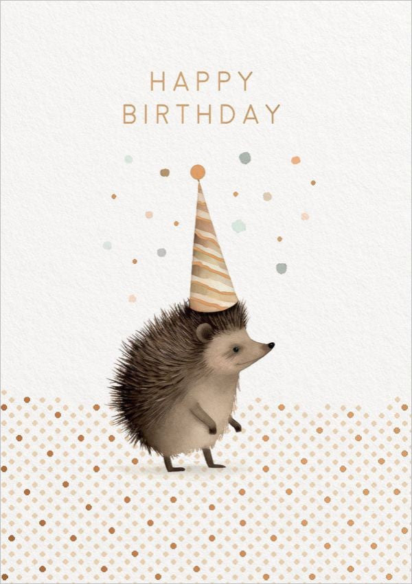Foil Card - Happy Birthday Echidna