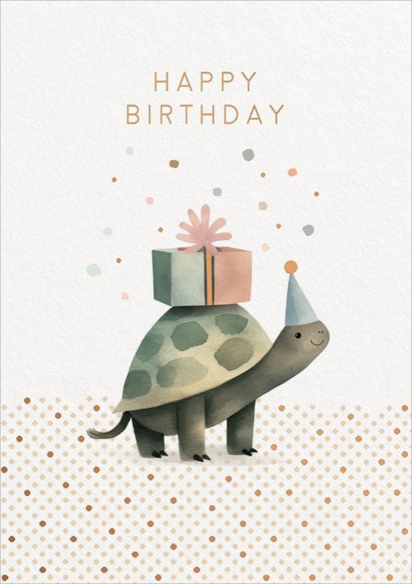 Card - Turtle Happy Birthday