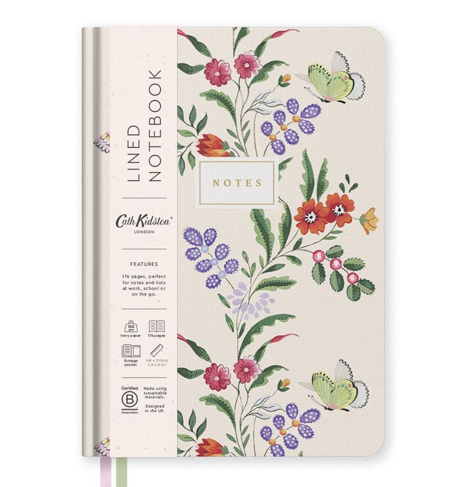 Cath Kidston A5 Notebook Butterfly