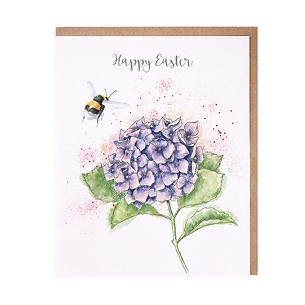 Easter Card - Bee And The Hydrengea