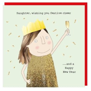 Daughter Wishing You Festive Cheer Christmas Card