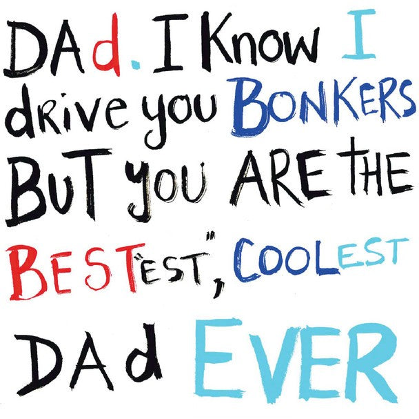 Fathers Day Card - I Drive You Bonkers